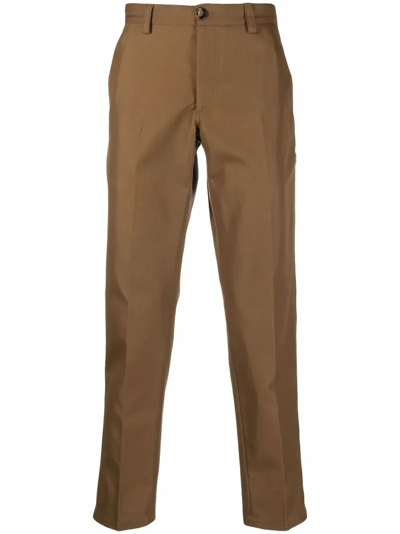 PT Torino mid-rise tapered-leg trousers - Brown
