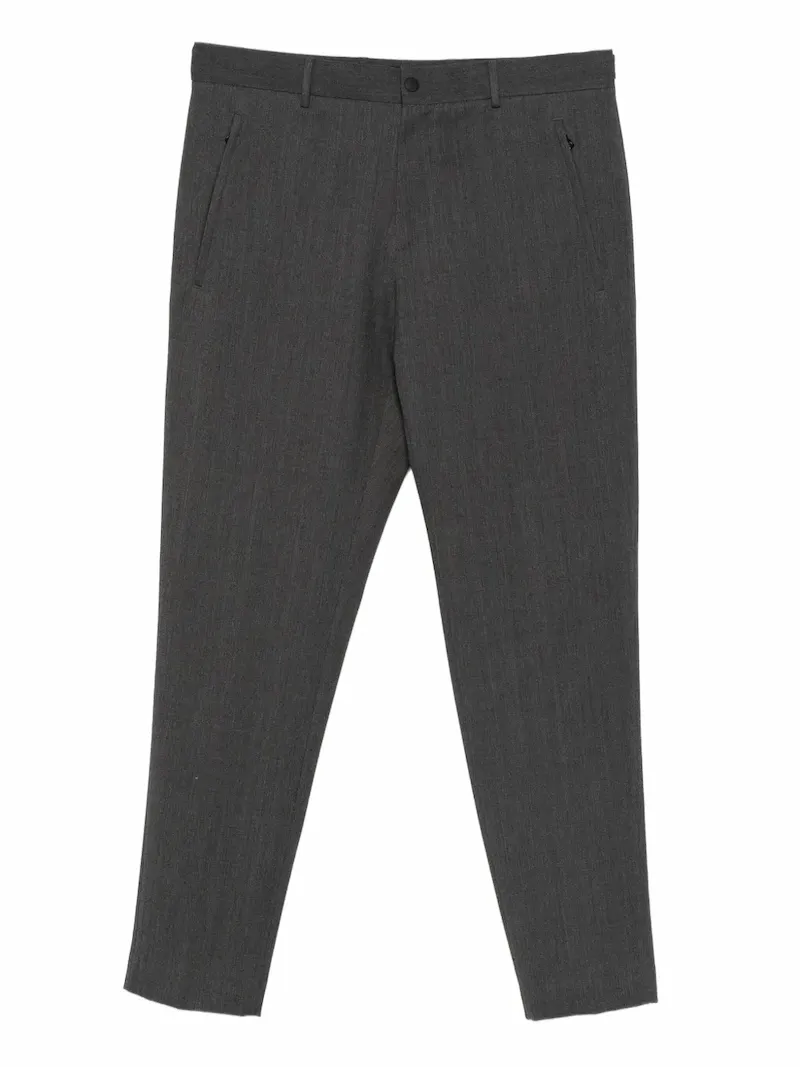 PT Torino belt loops-detail trousers - Grey