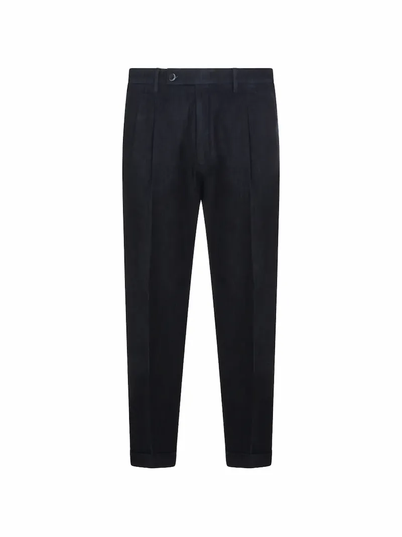 GTA Pantalone pleated tailored trousers - Blue