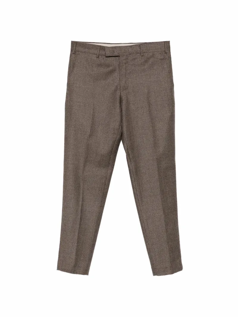 PT Torino houndstooth trousers - Brown