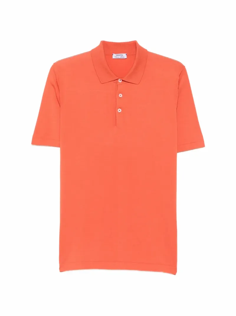 Cesare Attolini short-sleeve polo shirt - Orange