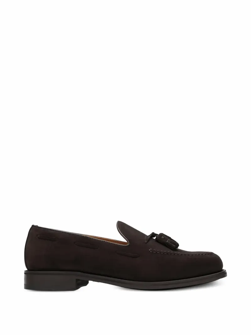 Berwick Shoes tassel-detail suede loafers - Brown