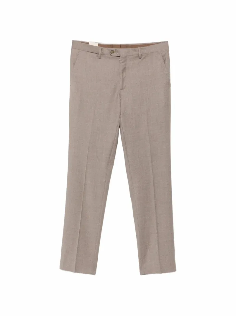 Briglia 1949 mid-rise pressed-crease trousers - Neutrals