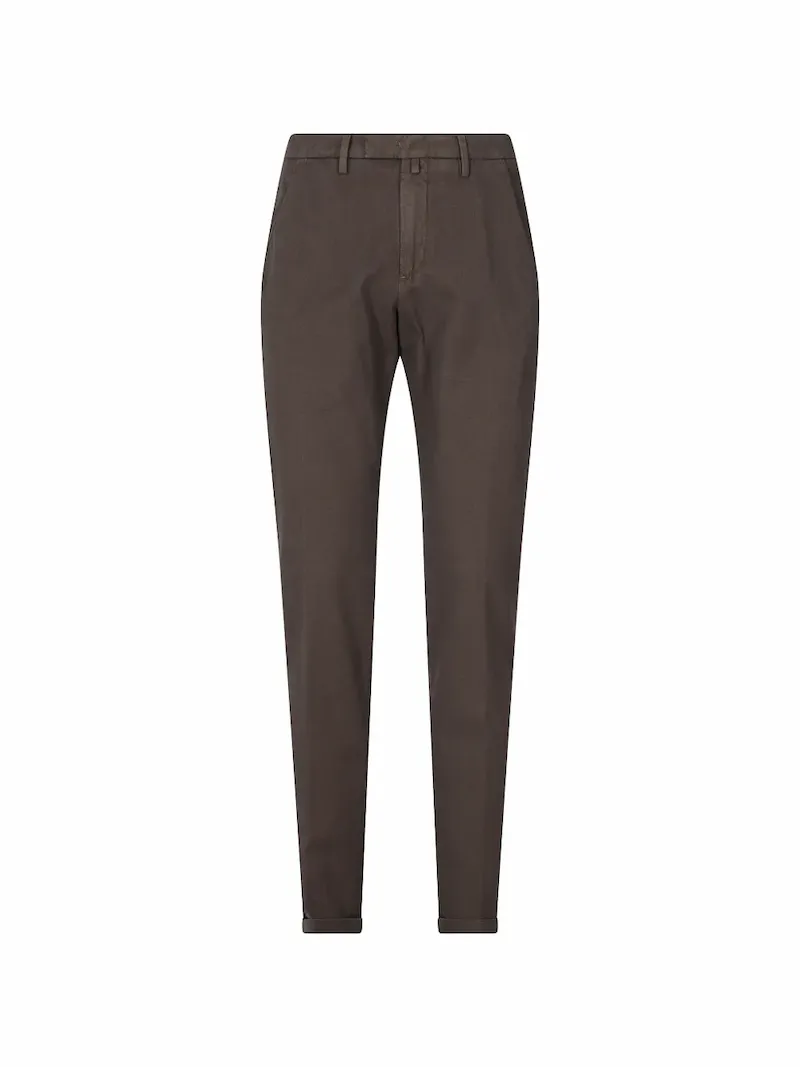 Briglia 1949 slim-fit chino trousers - Brown