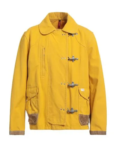Fay Archive Man Jacket Marigold , Cow leather