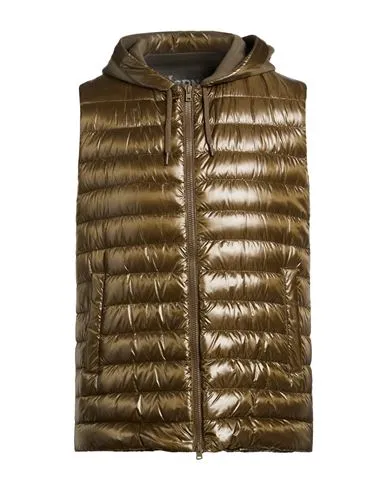 Herno Man Vest Military green , Polyester, Cotton