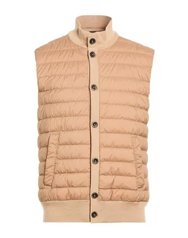 Herno Man Vest Camel , Silk