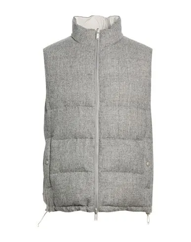 Lardini Man Vest Grey , Alpaca wool, Polyamide