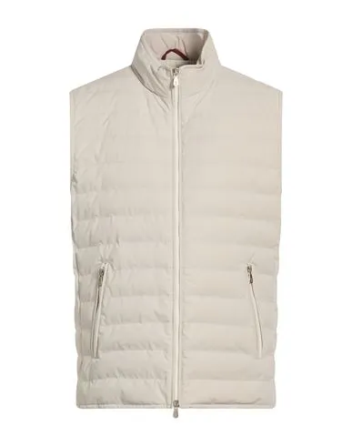Brunello Cucinelli Man Vest Off white , Elastane