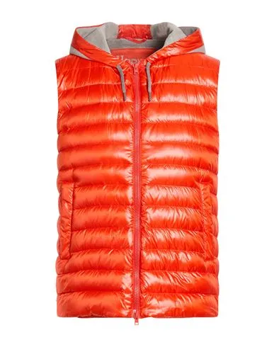 Herno Man Vest Orange , Polyester, Cotton