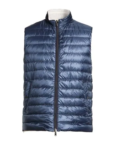 Herno Man Vest Blue , Acrylic