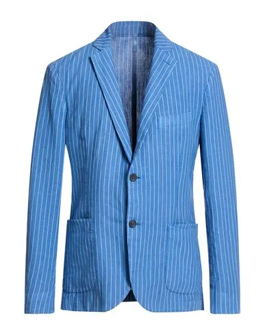 120% Lino Man Blazer Azure