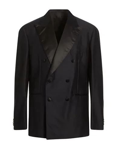 Brioni Man Blazer Midnight blue , Silk