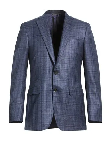 Canali Man Blazer Slate blue , Cashmere