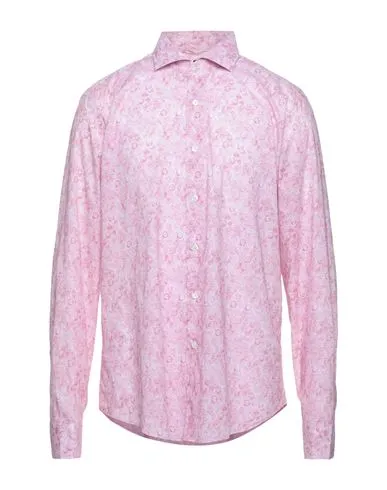 Fedeli Man Shirt Pink ¾ Cotton, Elastane