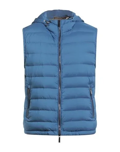 Moorer Man Vest Blue , Polyurethane