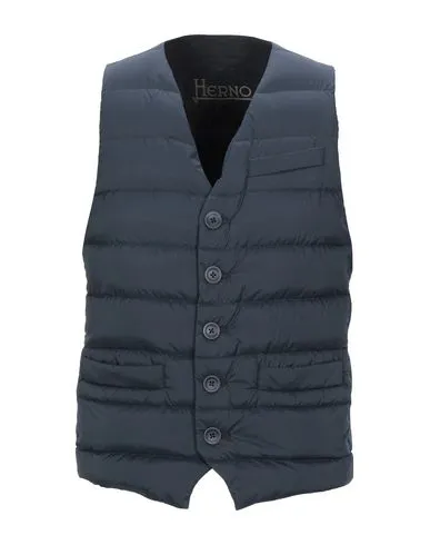 Herno Man Vest Navy , Polyurethane, Acetate, Polyester