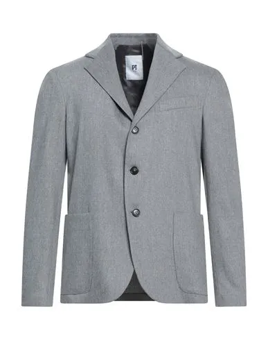 Pt Torino Man Blazer Grey , Elastane