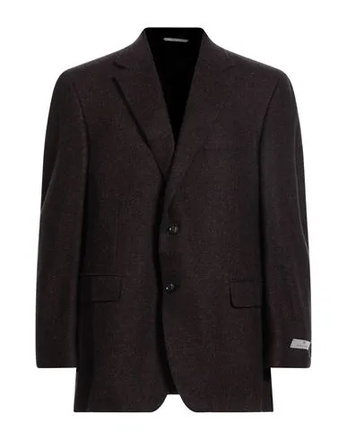 Canali Man Blazer Burgundy , Silk