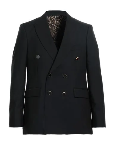 Pt Torino Man Blazer Black , Mohair wool