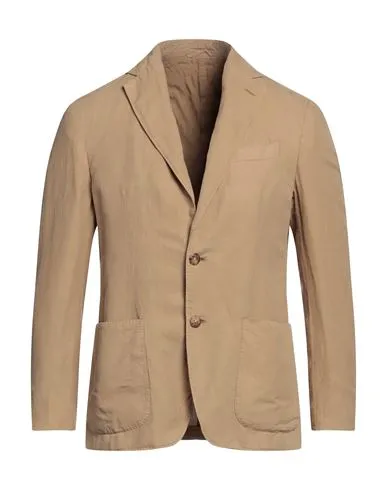 Caruso Man Blazer Sand , Linen, Cotton