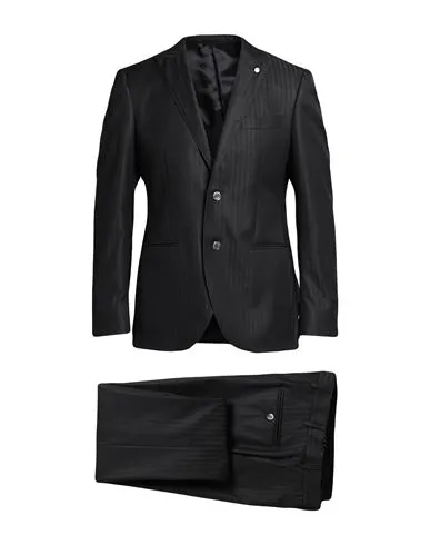 Luigi Bianchi Mantova Man Suit Black