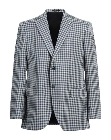 Luigi Bianchi Mantova Man Blazer Navy , Wool, Silk