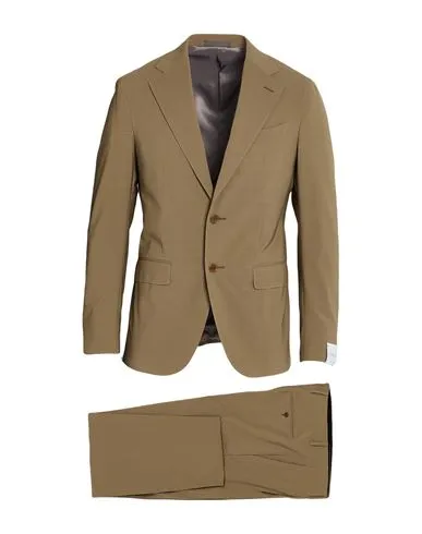 Caruso Man Suit Khaki , Elastane