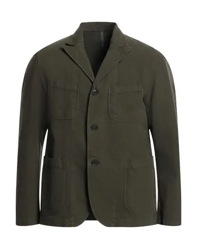 Montedoro Man Blazer Military green , Elastane
