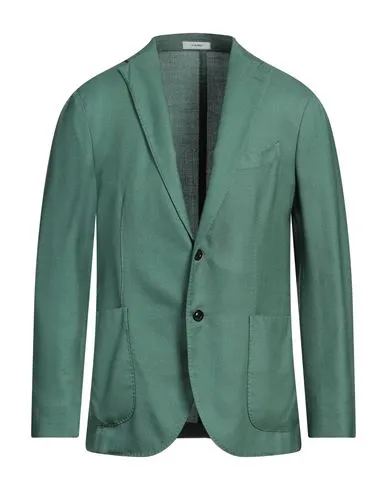 Boglioli Man Blazer Green , Silk