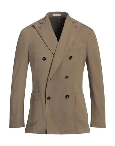 Boglioli Man Blazer Khaki , Linen