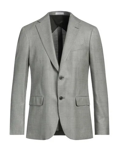 Boglioli Man Blazer Military green , Cashmere, Silk, Linen