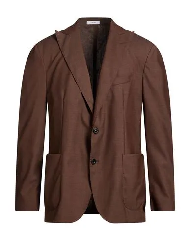 Boglioli Man Blazer Brown , Silk