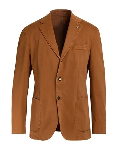 L. b.m. 1911 Man Blazer Tan , Cotton, Elastane