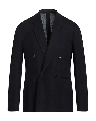 Lardini Man Blazer Midnight blue , Silk