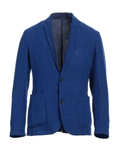 120% Lino Man Blazer Bright blue