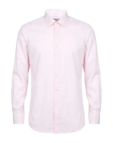 Canali Man Shirt Light pink ¾ Cotton