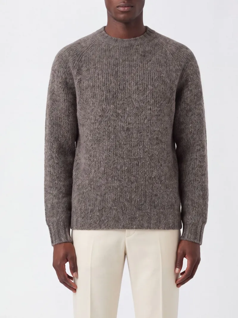 BRUNELLO CUCINELLI Cashmere and Silk Blend Crewneck Sweater