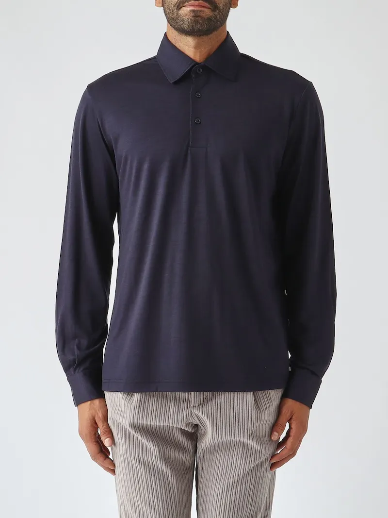 HERNO Polo Shirt Men color Navy