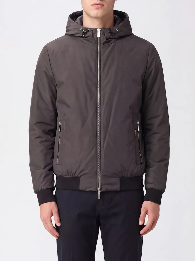 MOORER Oniro Water-Repellent Polyester Down-Padded Bomber Jacket