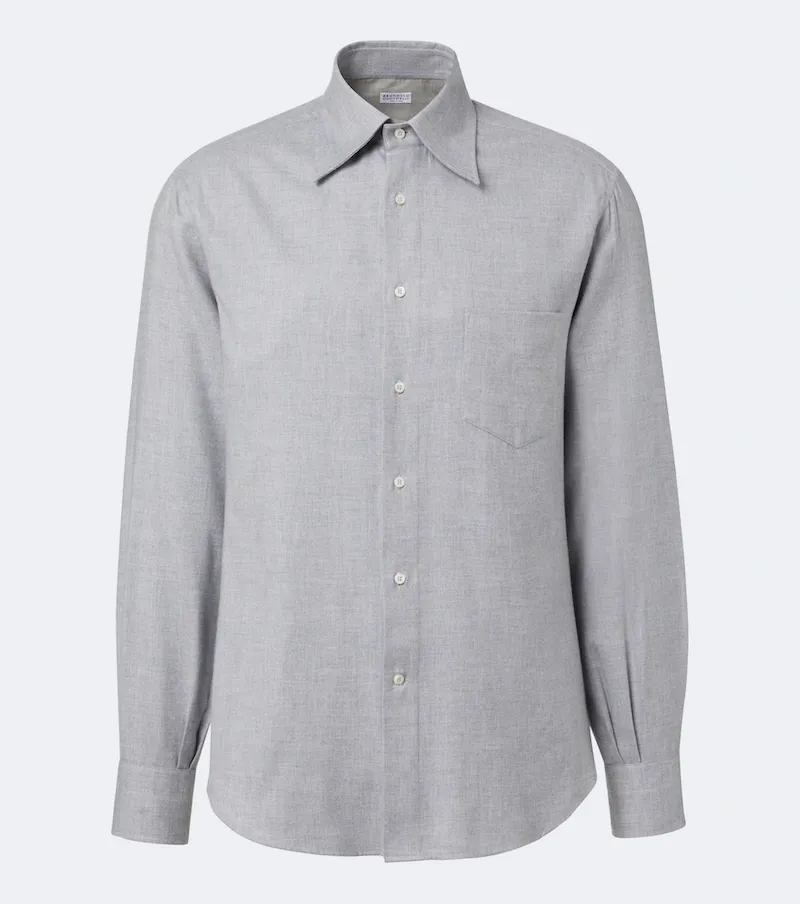 Brunello Cucinelli Cotton-blend shirt