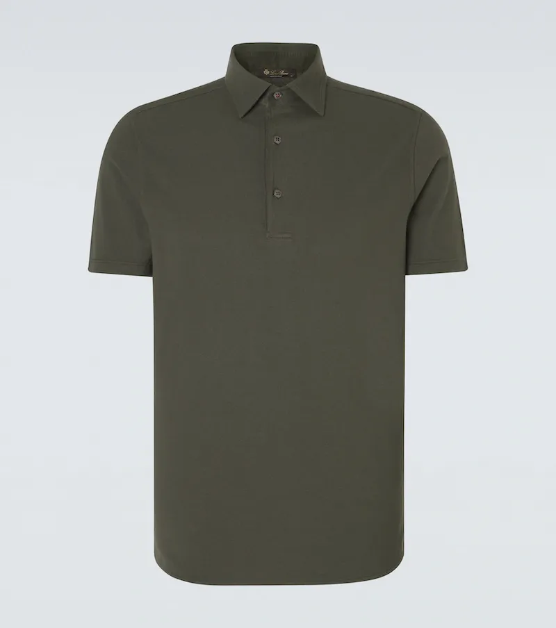 Loro Piana Brenna cotton pique polo shirt