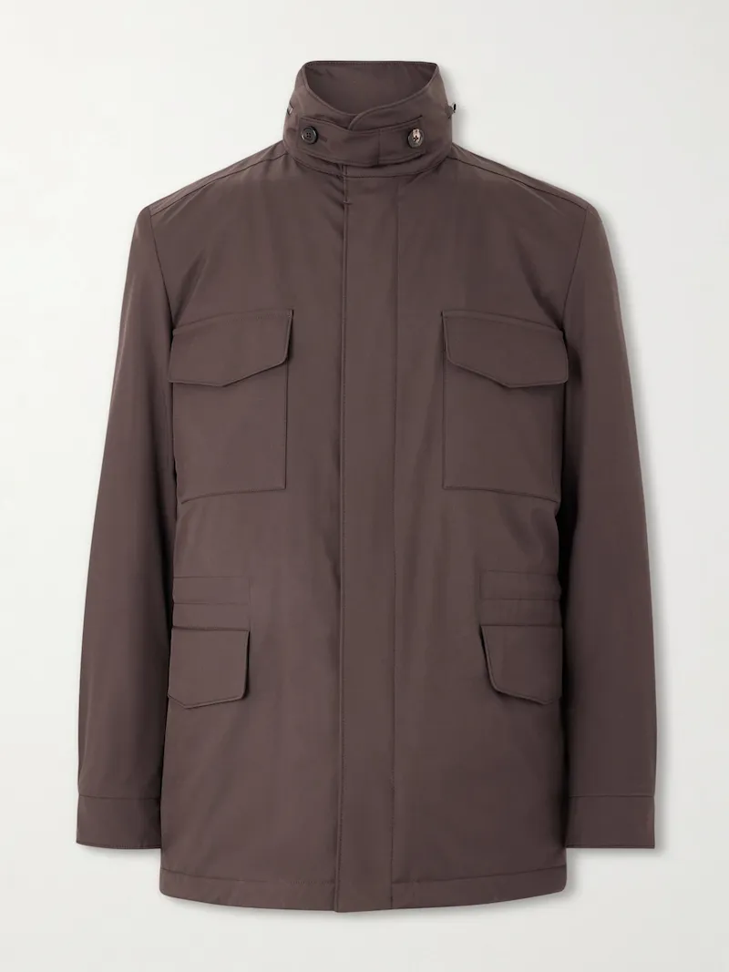 Loro Piana - Traveller Windmate Storm System® Shell Hooded Field Jacket - Men - Brown