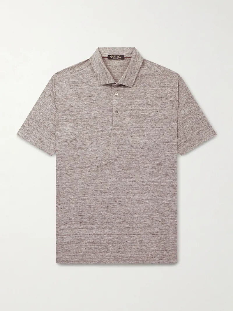 Loro Piana - Linen Polo Shirt - Men - Neutrals