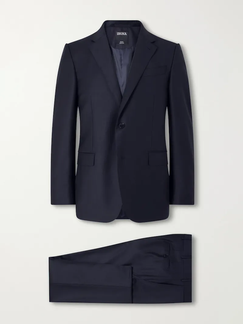 Zegna - Merino Wool-Twill Suit - Men - Blue