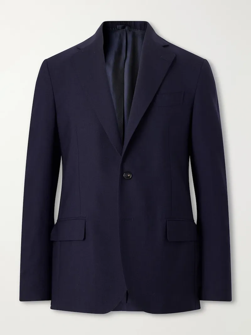 De Petrillo - Virgin Wool Suit Jacket - Men - Blue