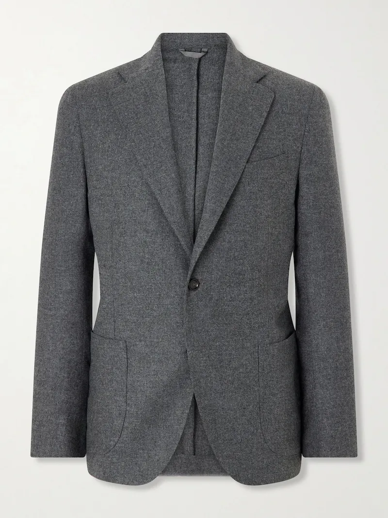 De Petrillo - Posillipo Wool and Cashmere-Blend Suit Jacket - Men - Gray