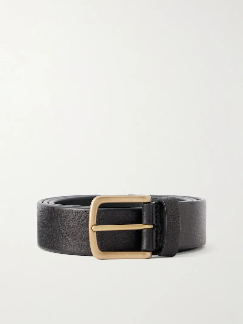 Anderson's - 3,5cm Leather Belt - Men - Black