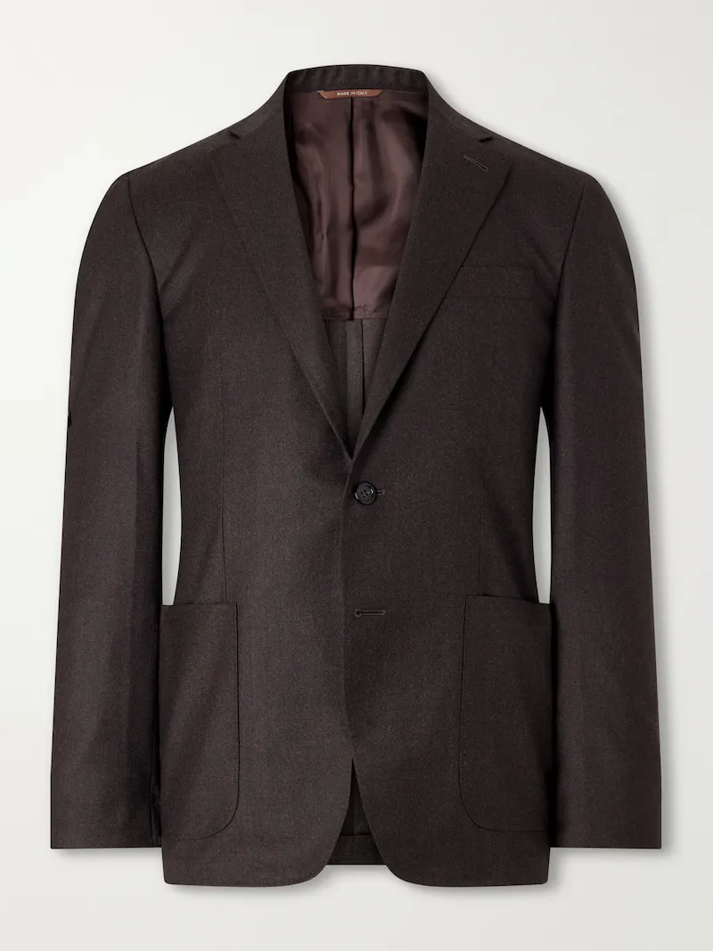 Canali - Kei Wool Suit Jacket - Men - Brown
