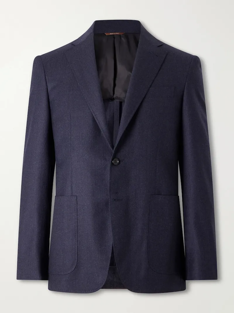 Canali - Kei Wool Suit Jacket - Men - Blue